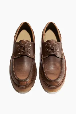 Chaussures de pont Chunky - Marron — photo 1