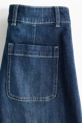 Wide High Jeans - Bleu denim foncé — photo 5