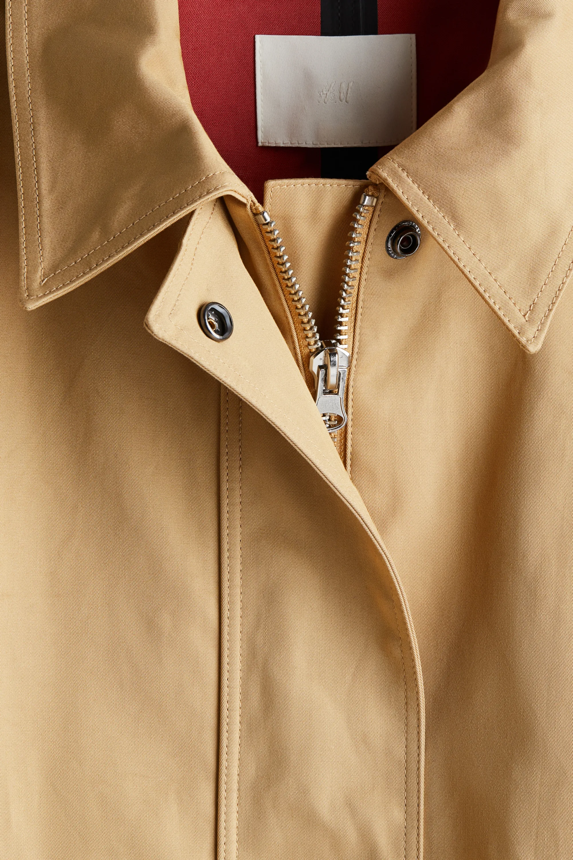 Manteau en twill collé - Beige