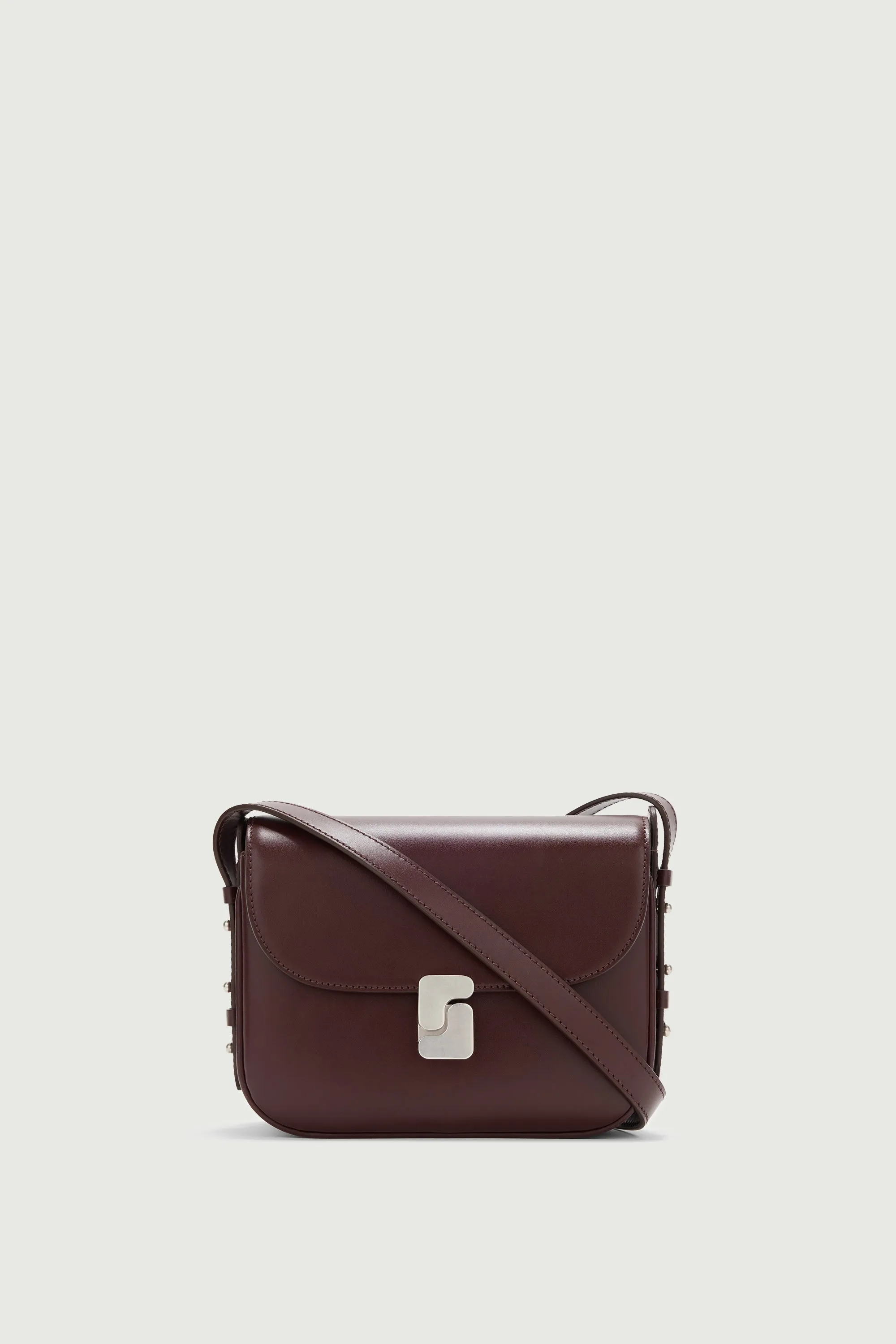 SAC BELLISSIMA MINI BORDEAUX FERMOIR ARGENTÉ
