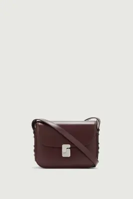 SAC BELLISSIMA MINI BORDEAUX FERMOIR ARGENTÉ — photo 1