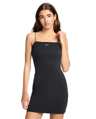 W Sportswear Chill Knit Mini-Rib Tank Dress Black — photo 1