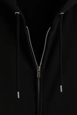 Veste à capuche zippée Loose Fit - Noir — photo 4