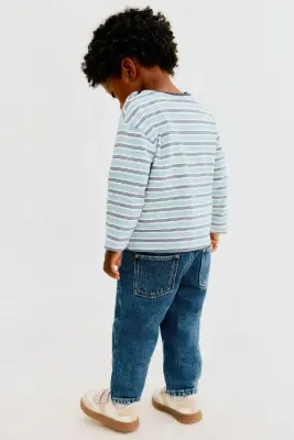 Jean 5 poches - Bleu denim — photo 1