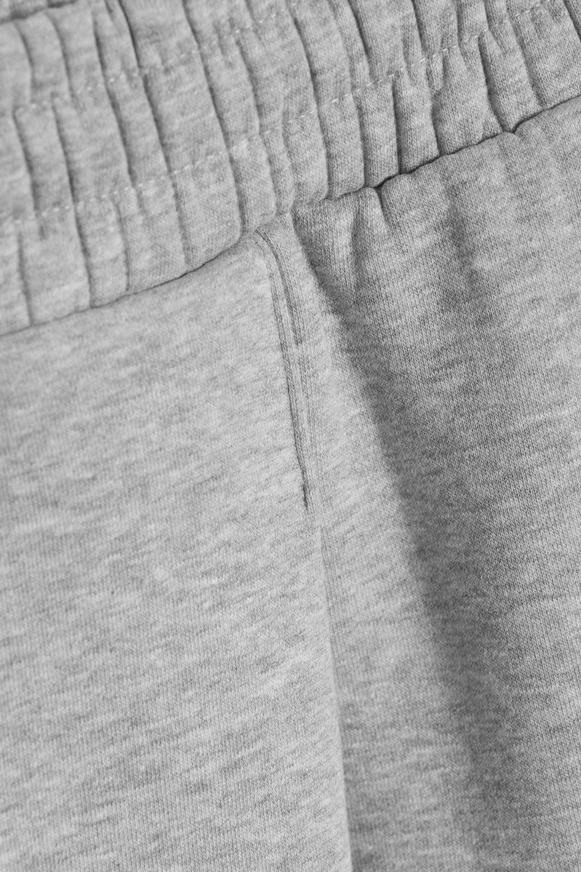 Pantalon de jogging ample à plis - Gris chiné