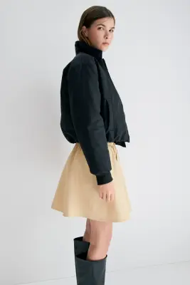 Jupe évasée - Beige — photo 2