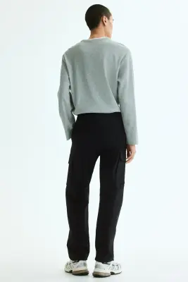 Pantalon cargo Regular Fit - Noir — photo 2