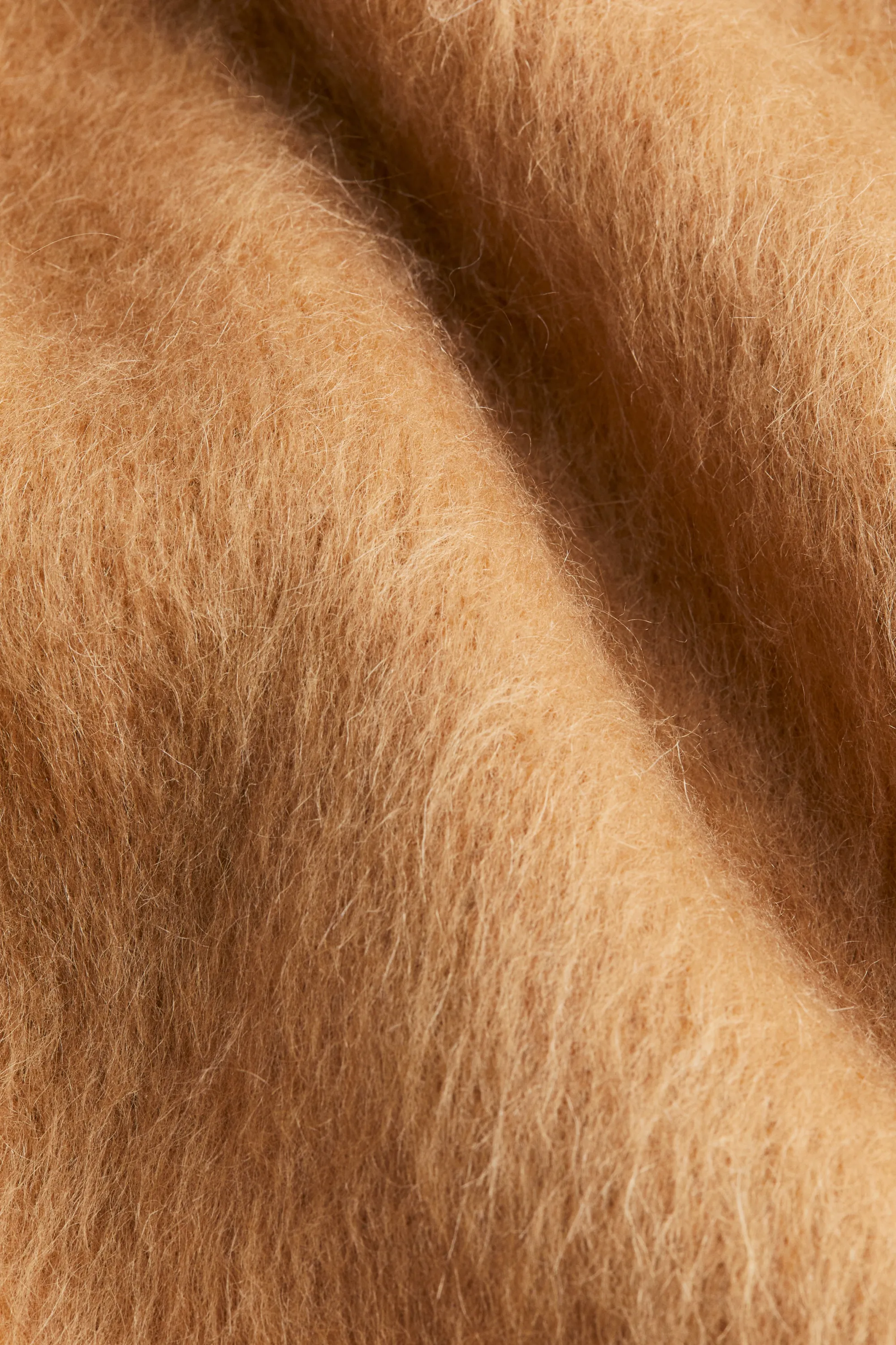 Pull en mohair mélangé - Beige foncé