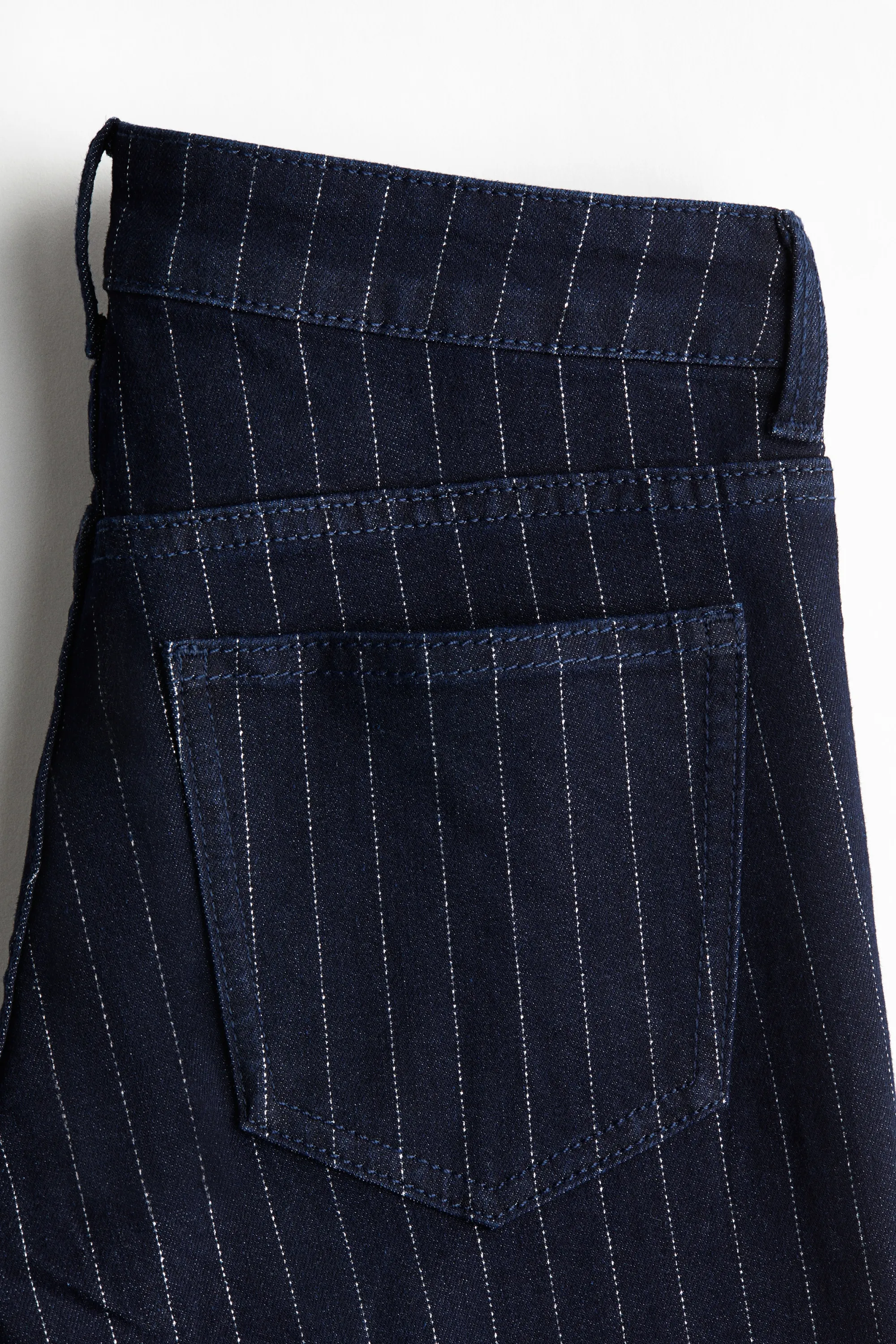 Glittery Flared Low Jeans - Bleu denim foncé