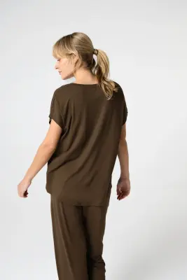 T-shirt en viscose et élasthanne — photo 5