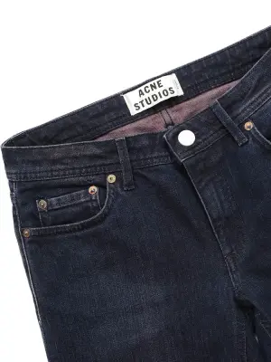 Jean skinny taille basse low burgundy bleu brut Prix boutique $290 Taille XS — photo 5