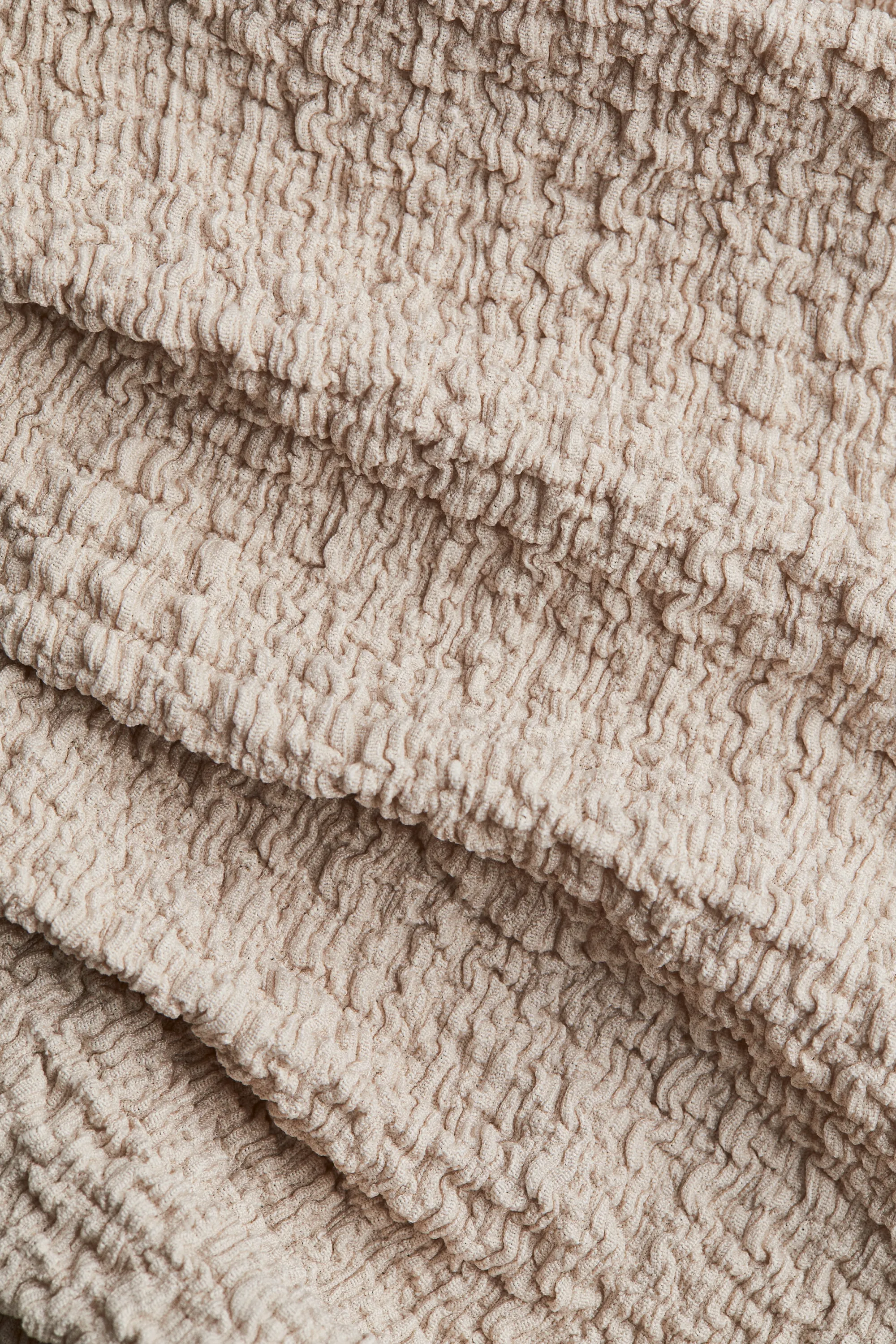 Robe moulante à effet drapé - Taupe clair