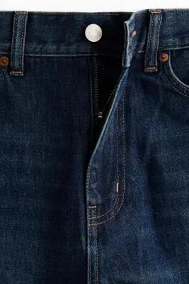 Barrel Regular Waist Jeans - Dark denim blue — photo 5
