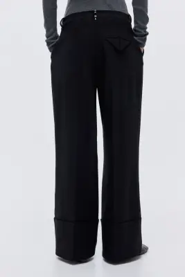 Pantalon chic avec rivets - Noir — photo 3