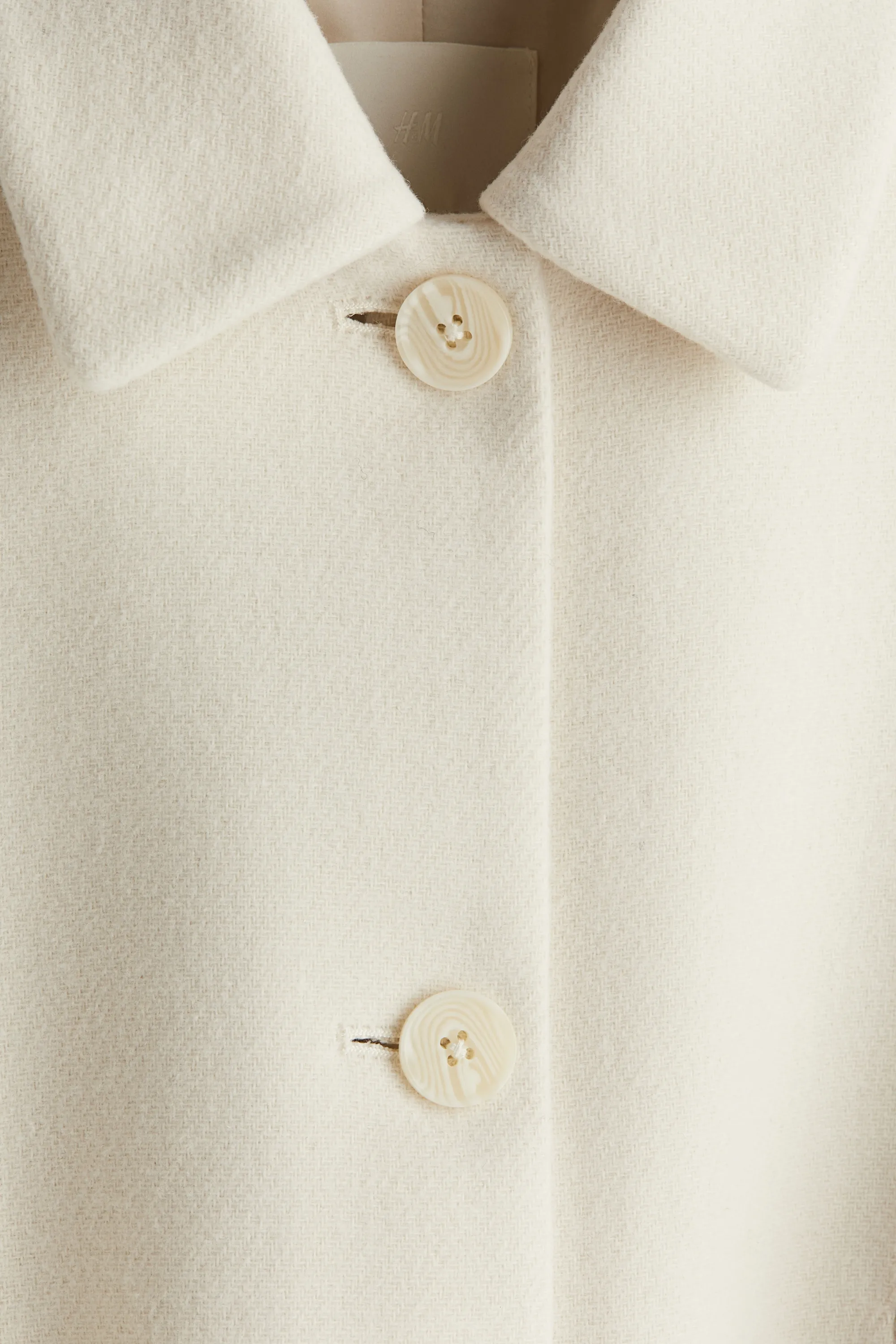 Veste avec col - Crème