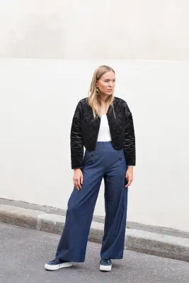 Pantalon Sailor – Mamamushi Studio - Jean foncé — photo 4