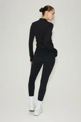 Veste de sport chaude avec capuche et zip DryMove™ - Noir — photo 3