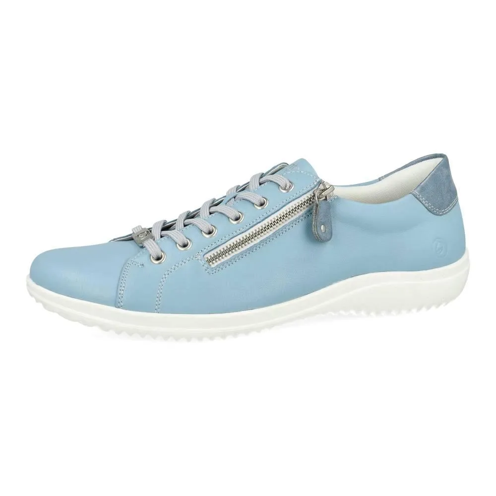 Baskets Remonte D1E03-10 Bleues - Lacets Grande Pointure Femme
