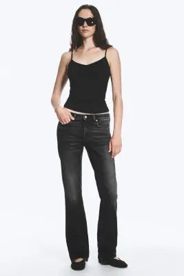 Jean bootcut slim taille mi-haute Tension - Paloma Black - Black — photo 1
