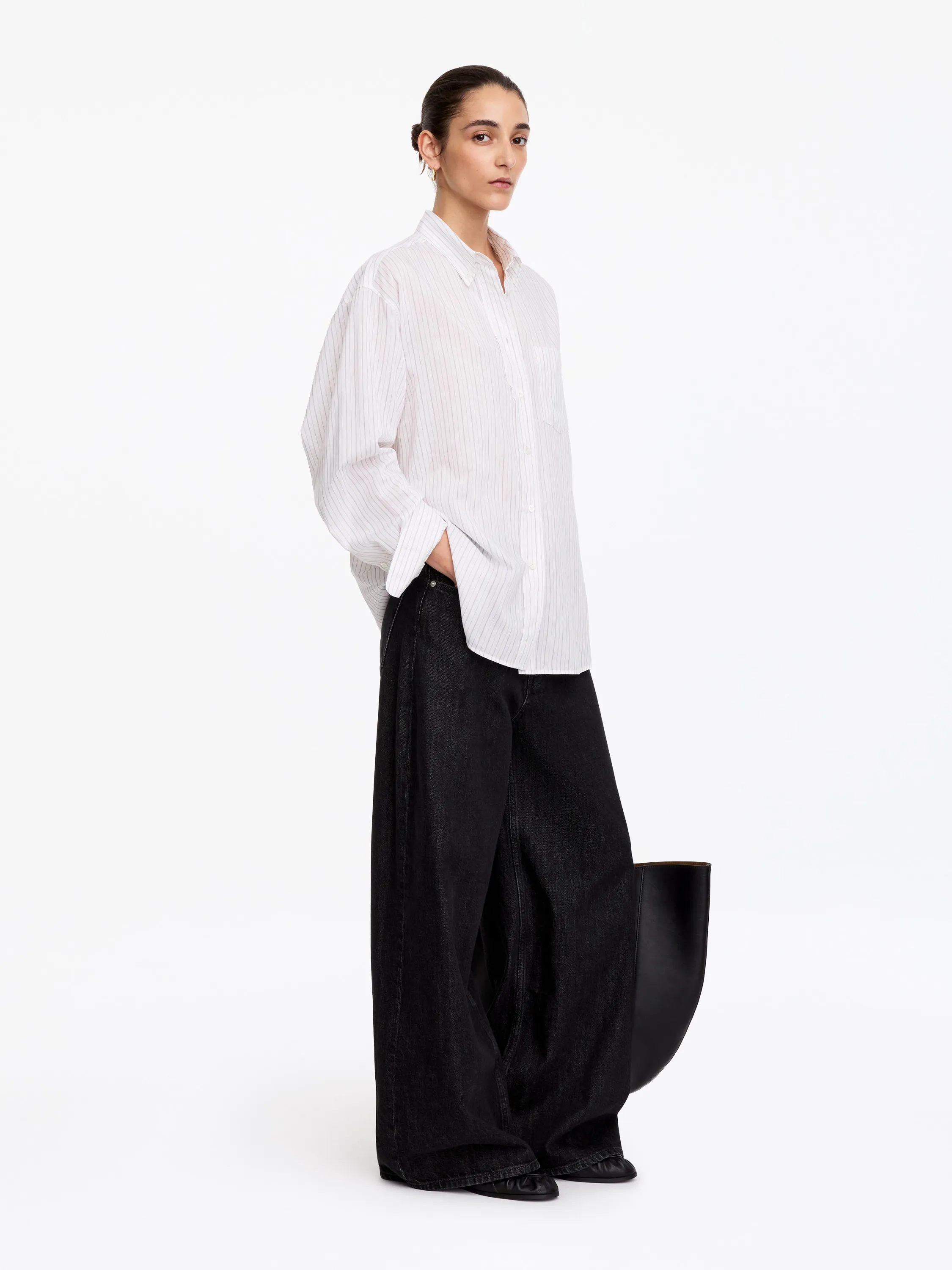 Jean large oversize CEDAR - Noir