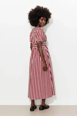 Robe longue rayée Femme — photo 4