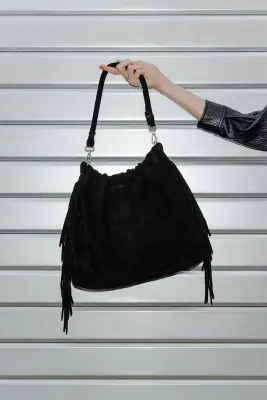 Sac à franges en cuir Femme — photo 2