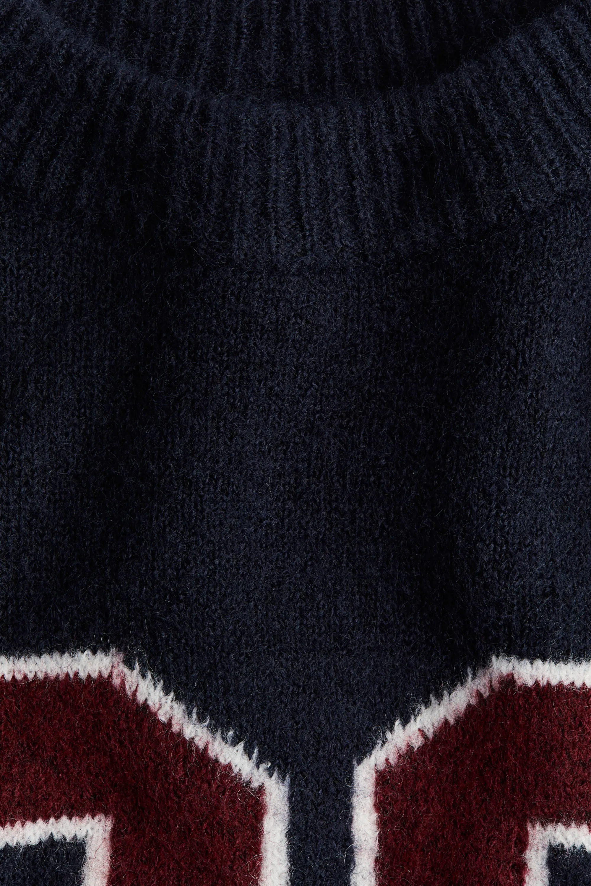 Pull avec motif - Bleu marine/32