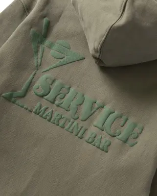 Martini Zipper Hoodie Olive — photo 3