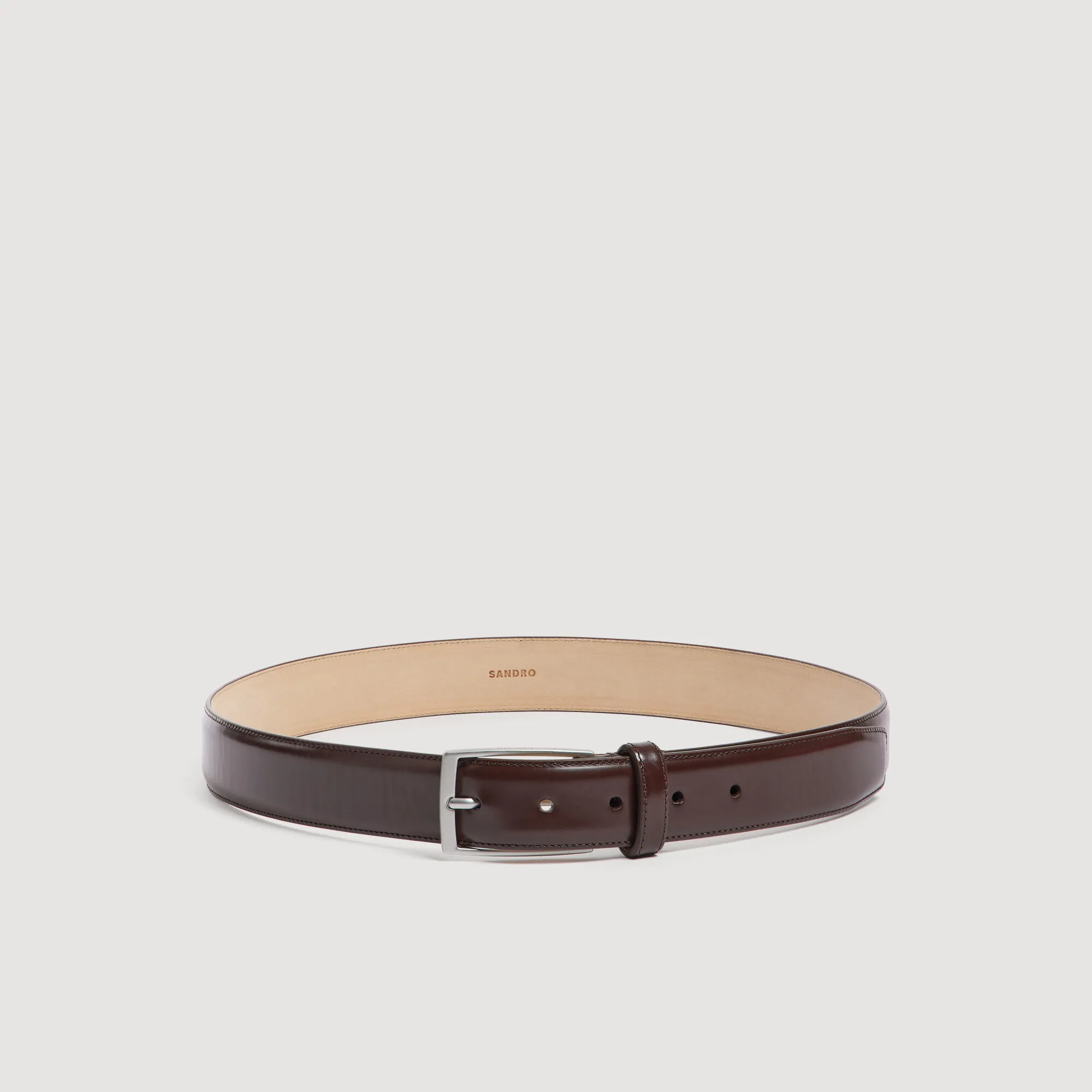 Ceinture en cuir glacé