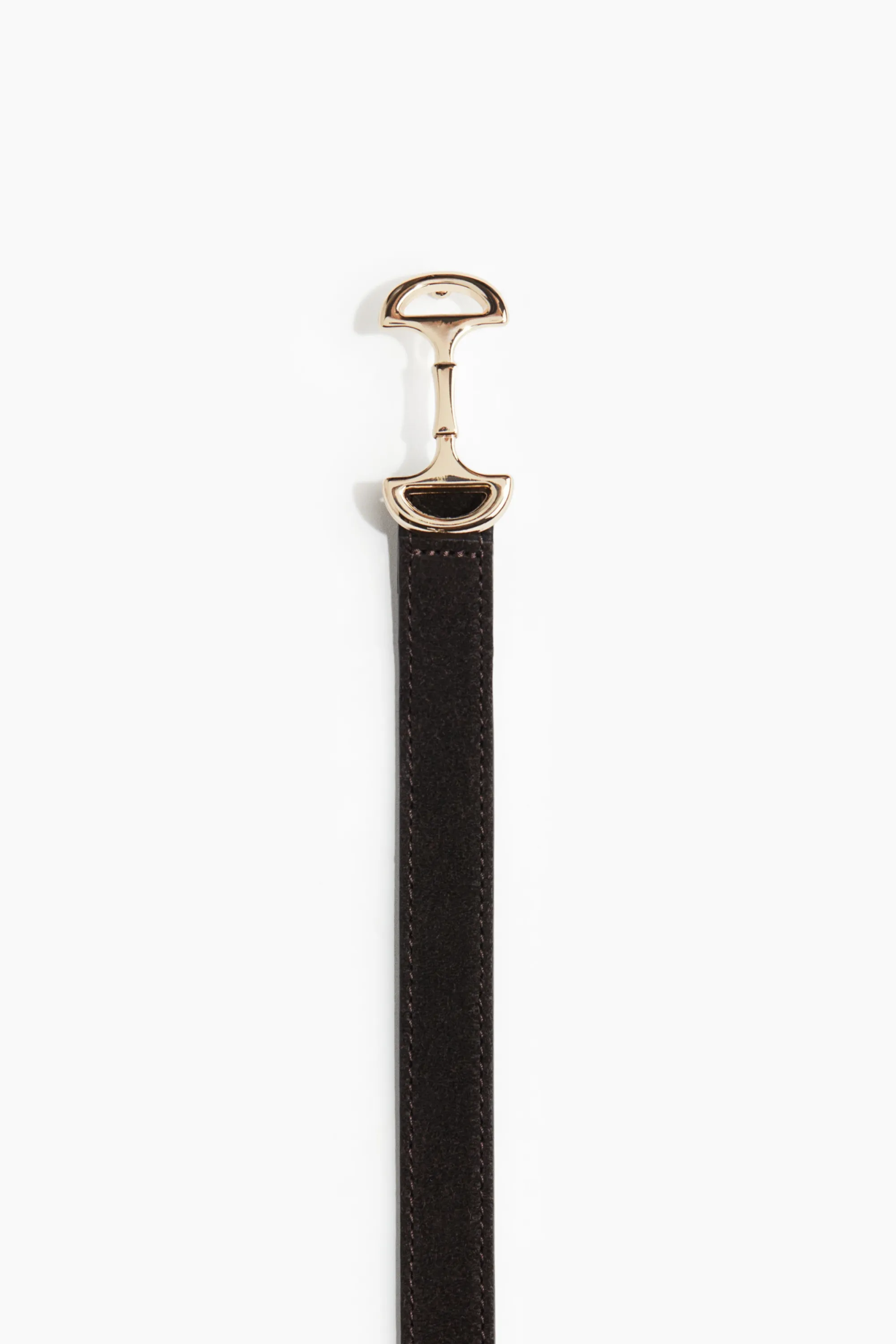 Ceinture en cuir - Marron foncé