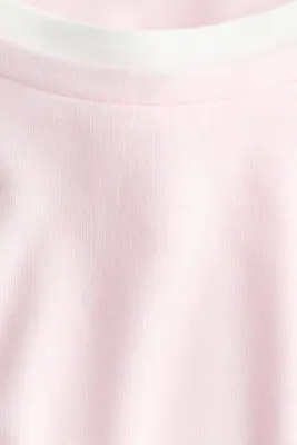 T-shirt à effet superposé - Rose clair — photo 3