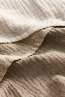 Lot de 3 carrés en mousseline - Taupe/beige/crème — photo 2