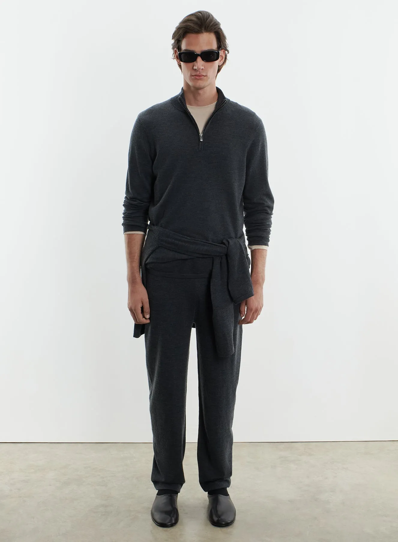 Pull en laine mérinos et élasthanne