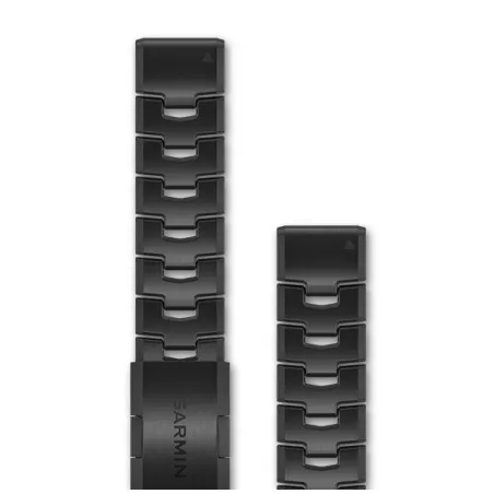 Bracelet de montre Garmin QuickFit 22mm Titane revêtement carbone amorphe Gray DLC 010-12863-09