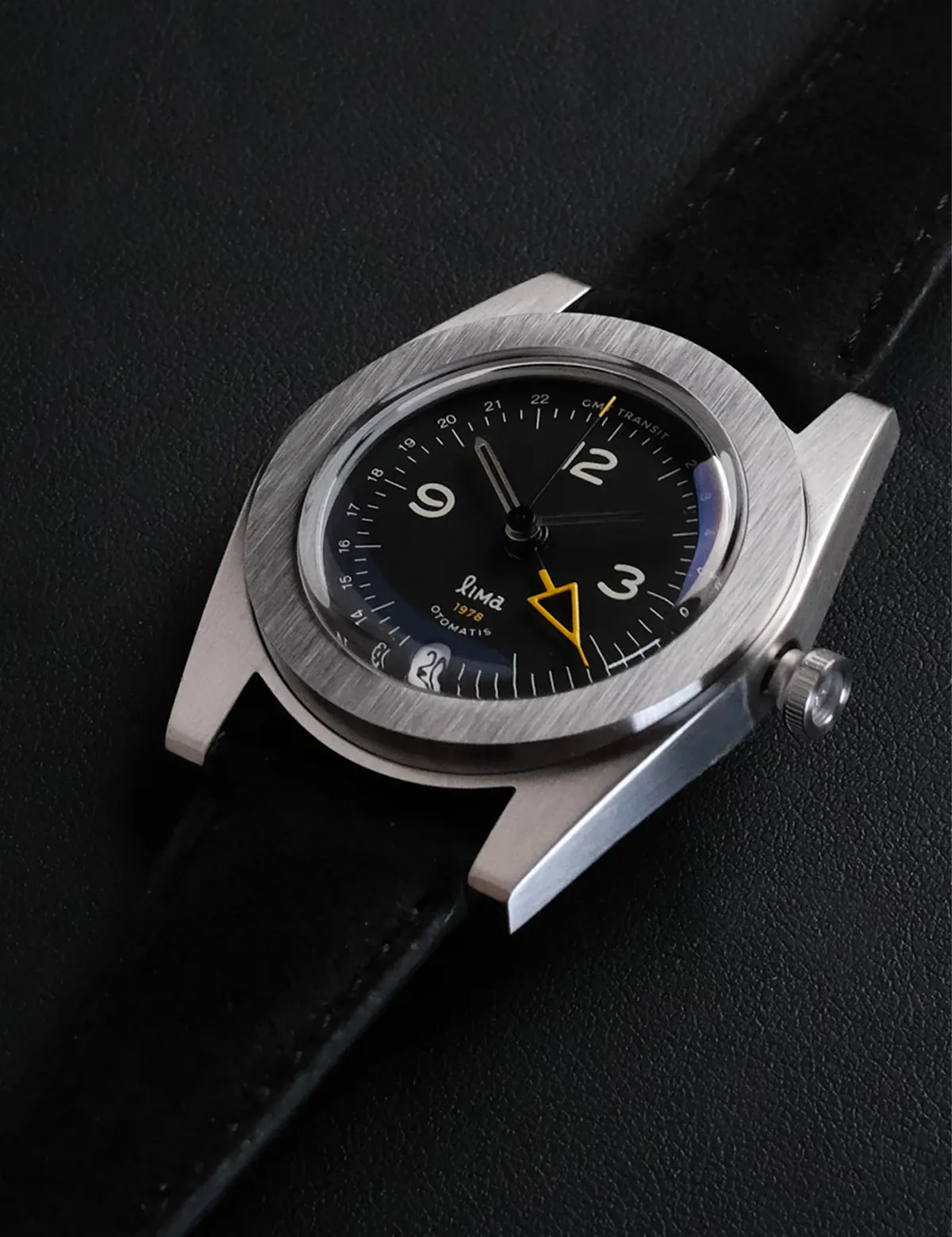 LIMA WATCH GMT TRANSIT BLACK AUTOMATIC