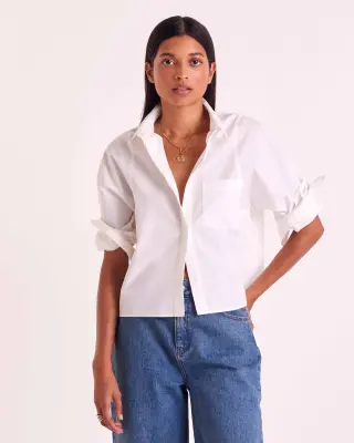Chemise Eustache blanc naturel — photo 8