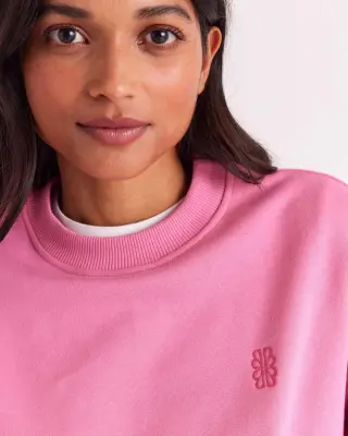 Sweat-shirt Virgile rose vif — photo 2