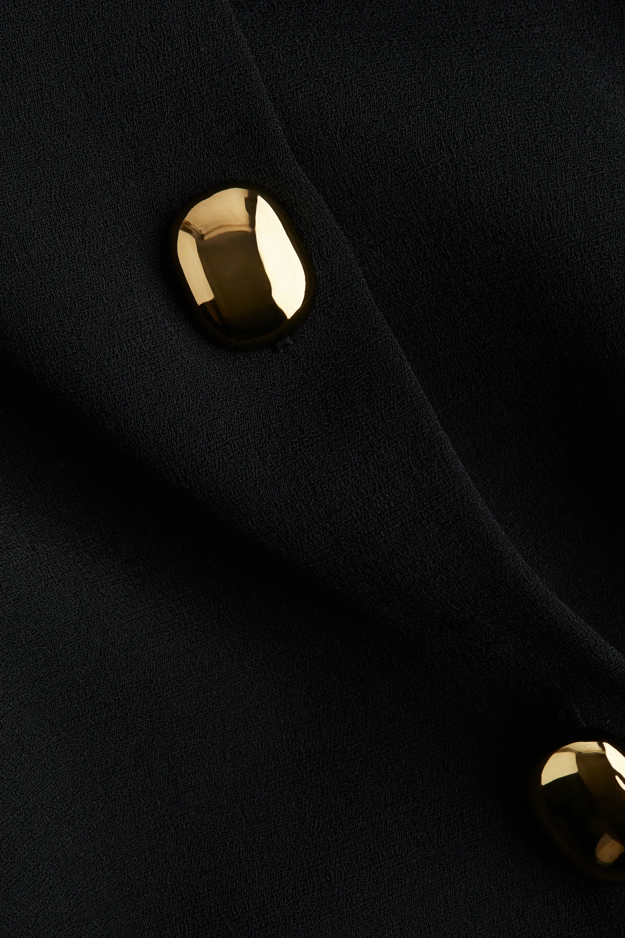 Robe à boutons - Noir