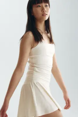 Jupe de tennis SoftMove™ - Crème — photo 2