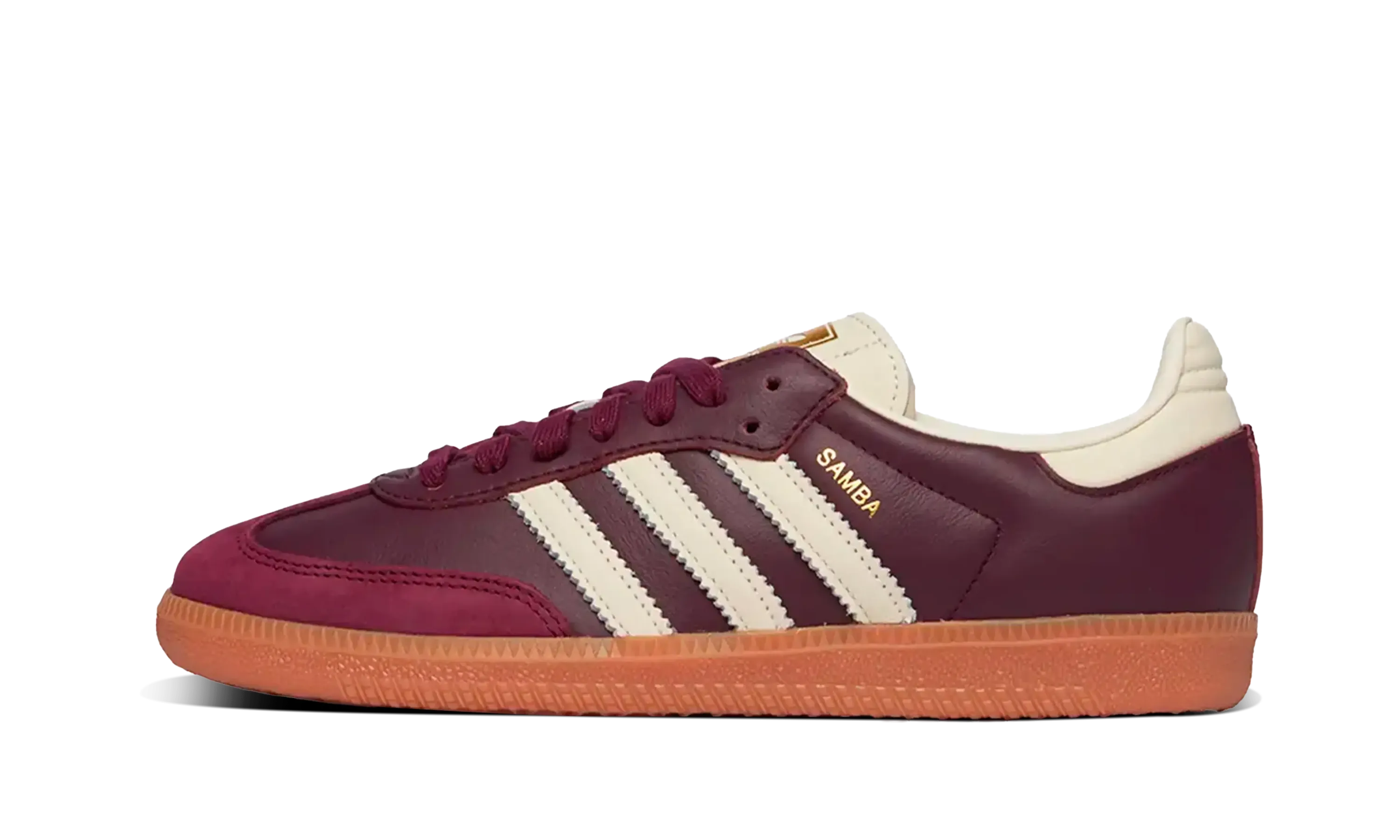 Adidas Samba OG Maroon Gold Metallic