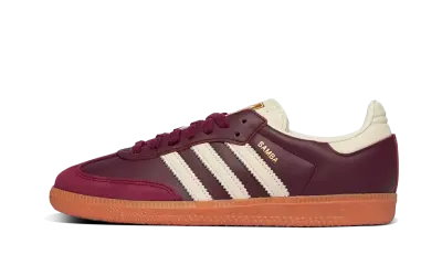 Adidas Samba OG Maroon Gold Metallic
