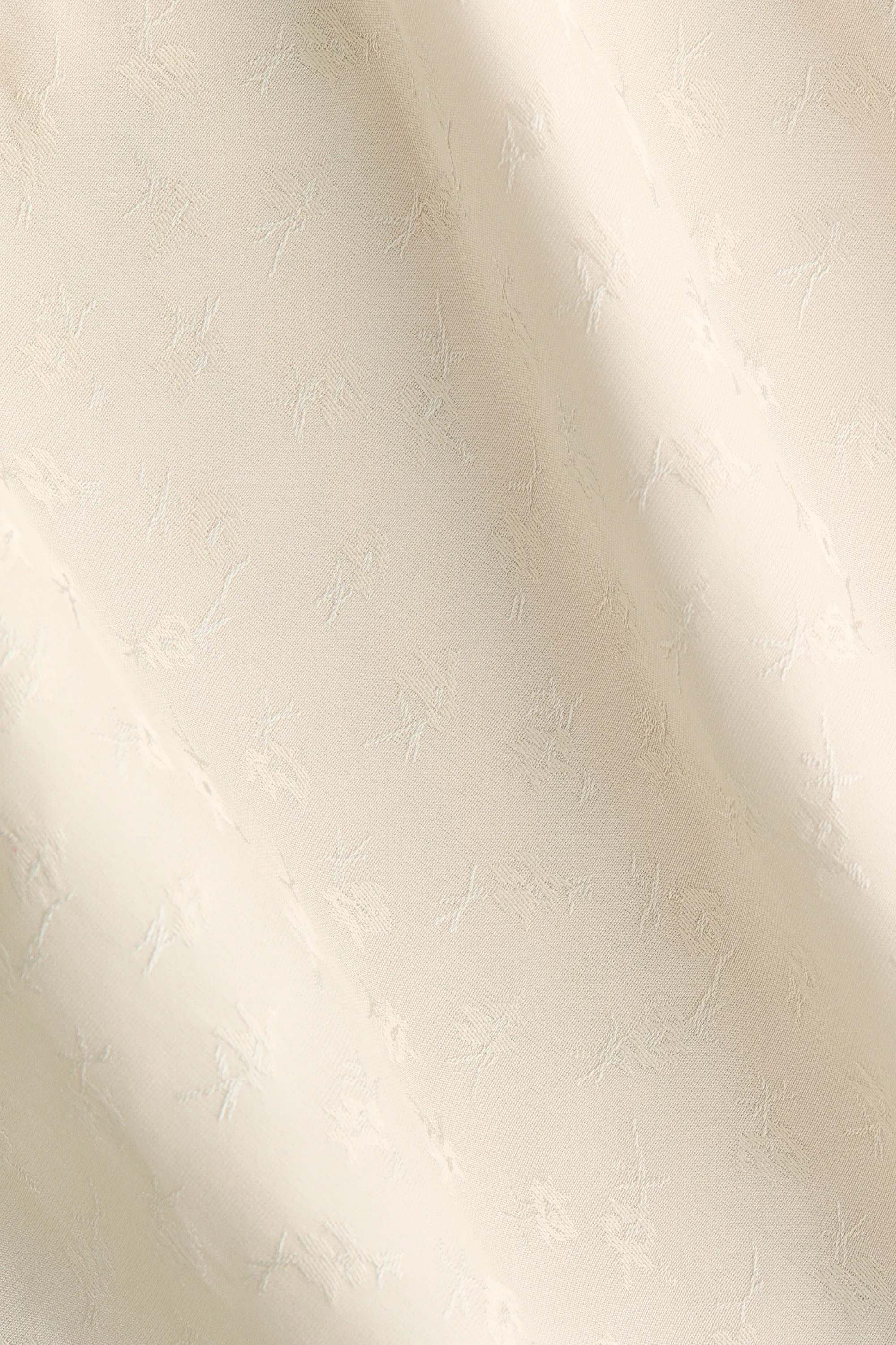 Top en tissu jacquard - Crème