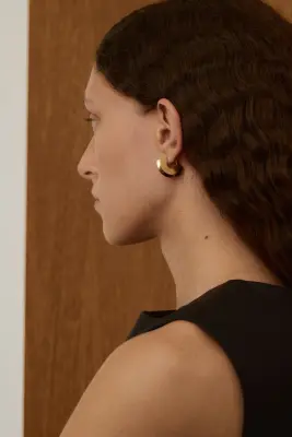 BOUCLES D'OREILLES DORÉ — photo 2