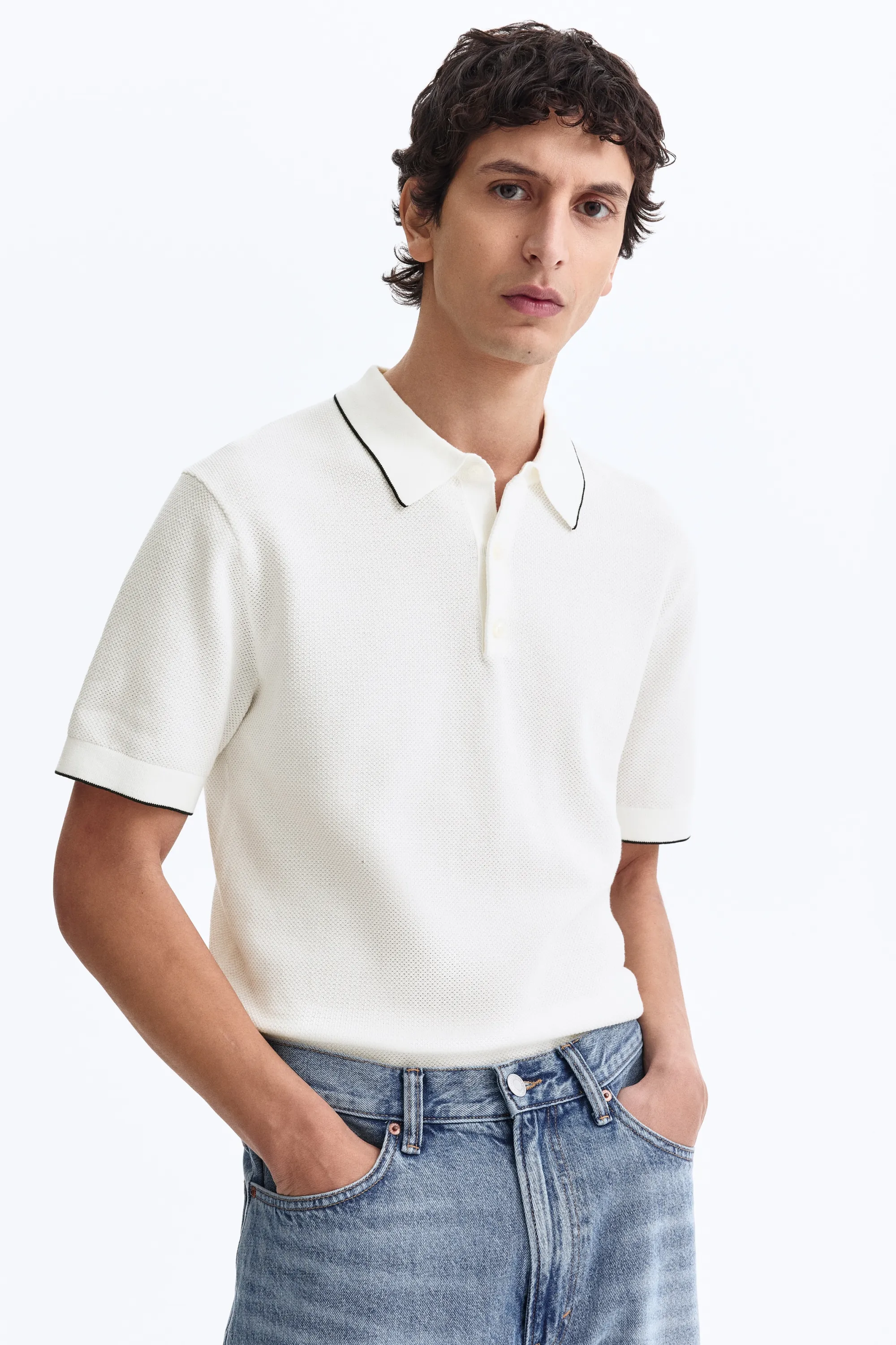 Polo Slim Fit - Blanc