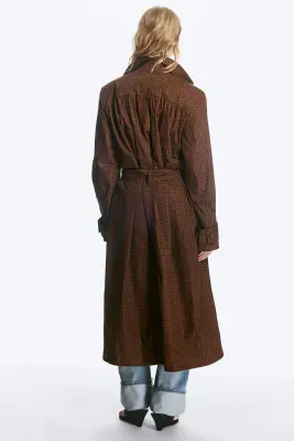 Trench oversize - Marron — photo 4