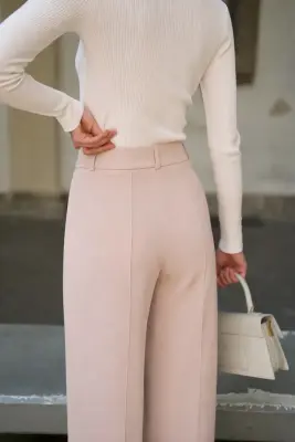 Nala Stretch Pants - Cream beige — photo 3