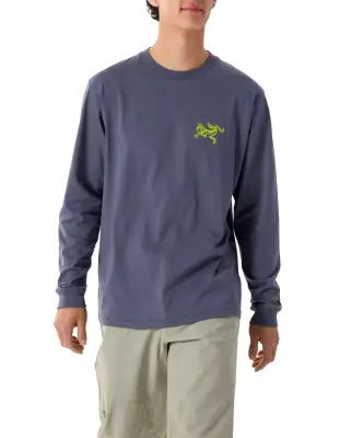 Kragg SL Cotton Bird Tile Shirt LS Dk Stratus / Euphoria — photo 5