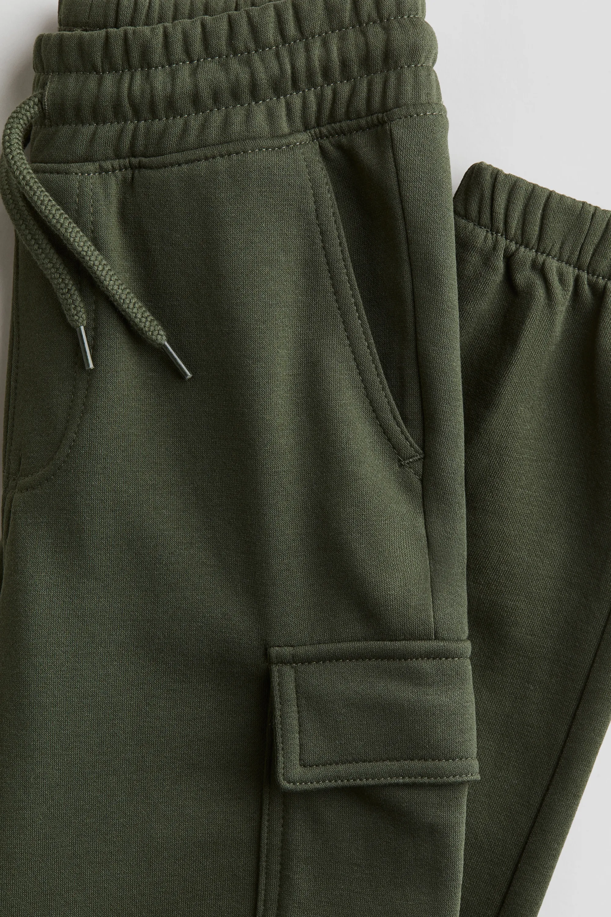 Pantalon jogger cargo - Vert kaki foncé