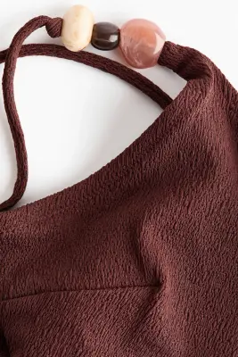 Maillot de bain paddé High Leg - Marron foncé — photo 4