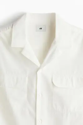 Chemise Regular Fit en popeline - Blanc — photo 1